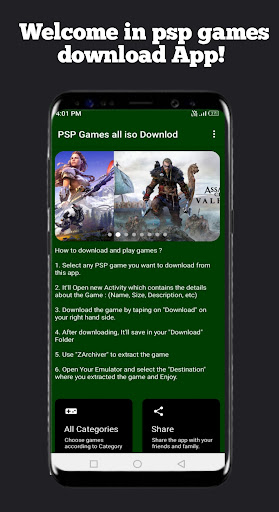 Android application PSP Games - All Iso Downloader screenshort