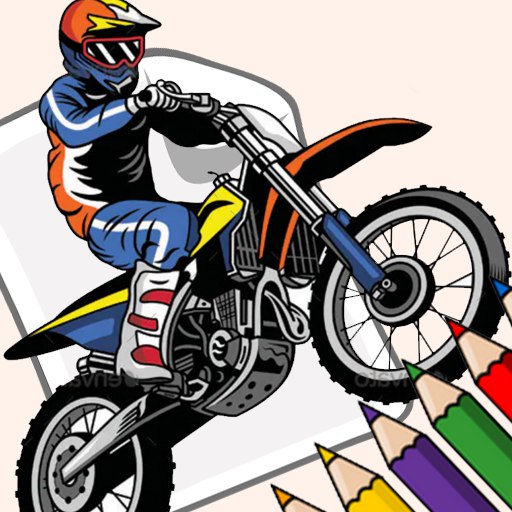 Motorcycle Coloring Pages logo