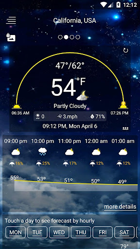 Weather Forecast screen 2