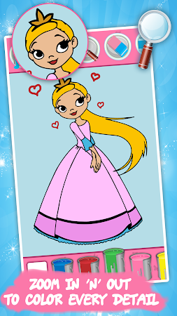 Game screenshot Princess Coloring - Kids Fun mod apk