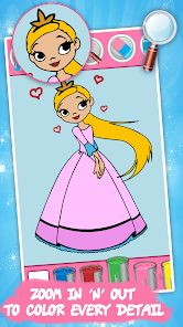 Kids coloring book: Princess  screenshots 1