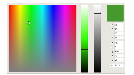 Android application color picker (color search) screenshort