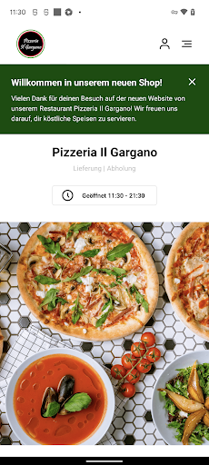 Android application Pizzeria Il Gargano screenshort