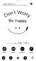 screenshot of Don't Worry Be Happy Theme