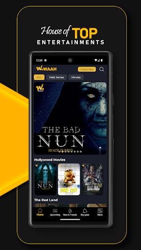 Android application Waah : Web Series and Movies screenshort