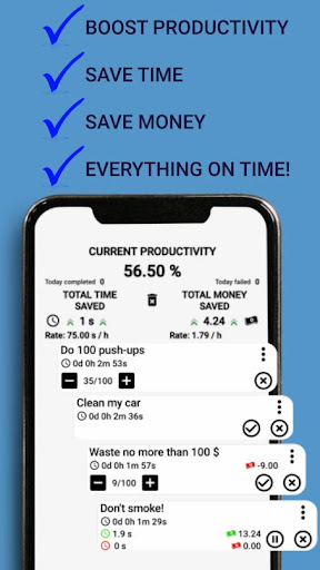 Tasks, Goals, Habits Tracker Screen 3