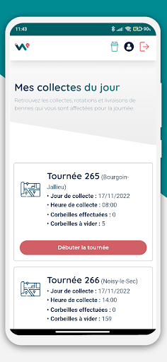 Android application Wastreet App screenshort