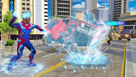 Superhero Robot man Flying Mod Apk SnowStorm Rescue Game 5
