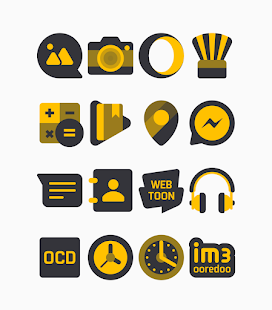 Звезда - екранна снимка на пакет с жълти икони