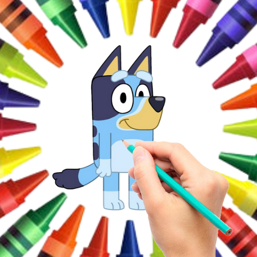Bluey Coloring: dogs cartoon Download on Windows