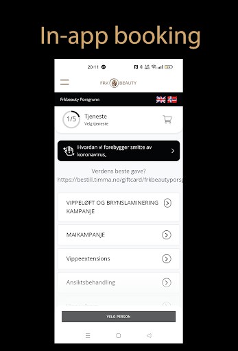 Android application FRK Beauty Kosovo screenshort