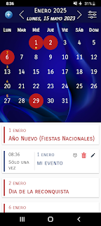 España Calendario 2026