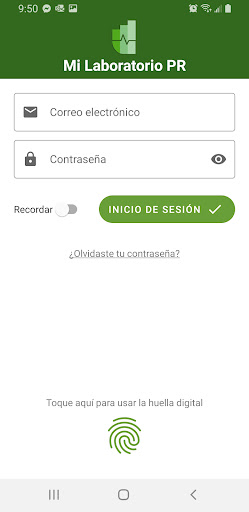 Android application Mi Laboratorio PR screenshort
