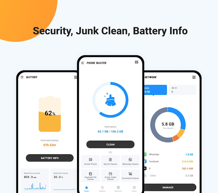 Junk Cleaner - Ora PhoneMaster - 1.6.3 - (Android)
