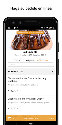 Android application La Fundente screenshort