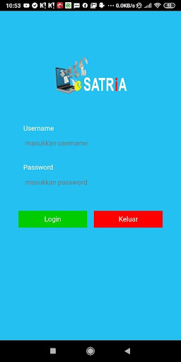 Android application Aplikasi E-Satria screenshort