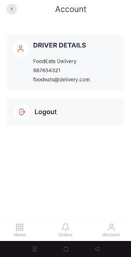 Foodeats Delivery Agent Screen 3