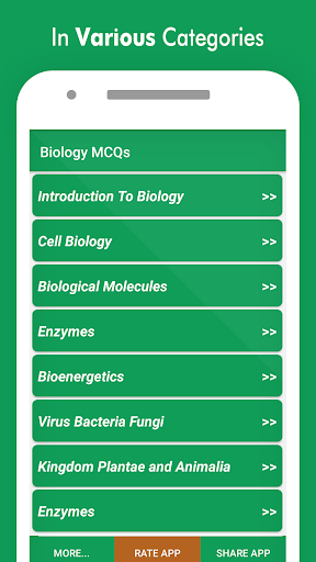 Biology MCQs with Answers and  Screenshot 2 - AppWisp.com