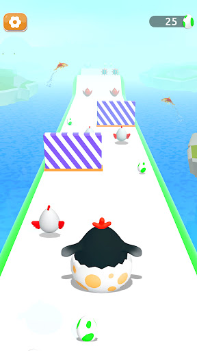 Android application Chicken run - Merge Games screenshort