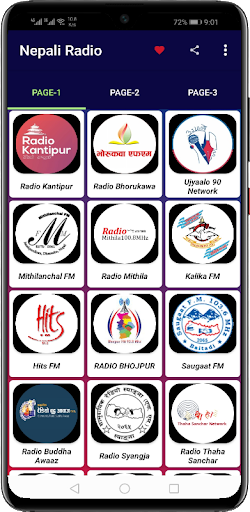 Android application Nepali Radio FM & AM HD Live screenshort