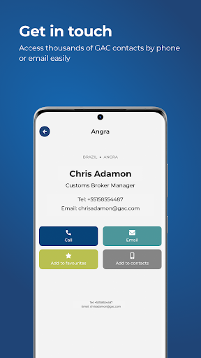 GAC Mobile Directory Screen 2