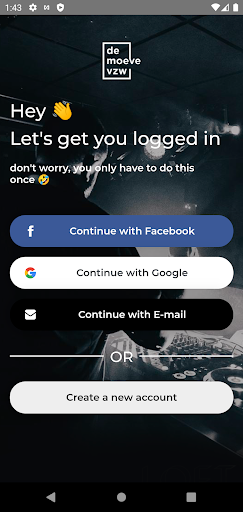 Android application JH De Moeve screenshort
