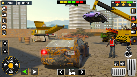 Car Crusher Excavator Games 3d 1.8 APK + Mod (Unlocked / Full) for Android