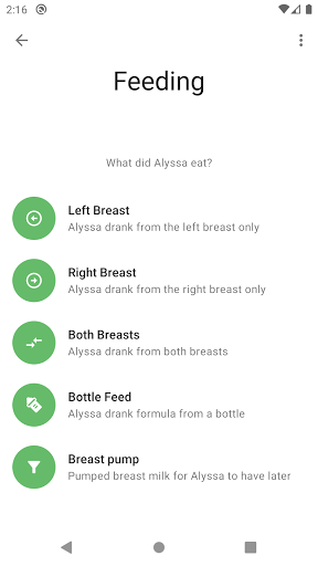 BabyTracker - baby feeding/diaper/sleep recording