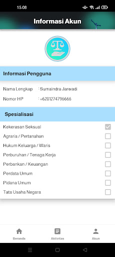 Cari Keadilan (Pengacara) Screen 3