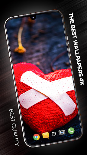 Android application Broken heart in 4K screenshort