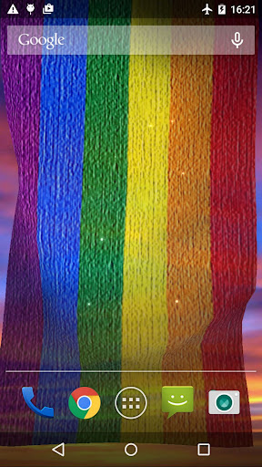 Rainbow Flag Live Wallpaper Screen 2