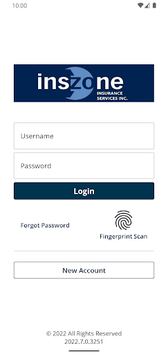 Android application Inszone Insurance Online screenshort