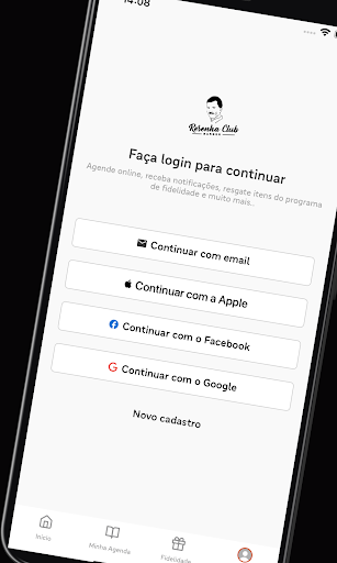 Android application Resenha Club Barbearia screenshort