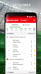 Sporty.com: Live Scores & News