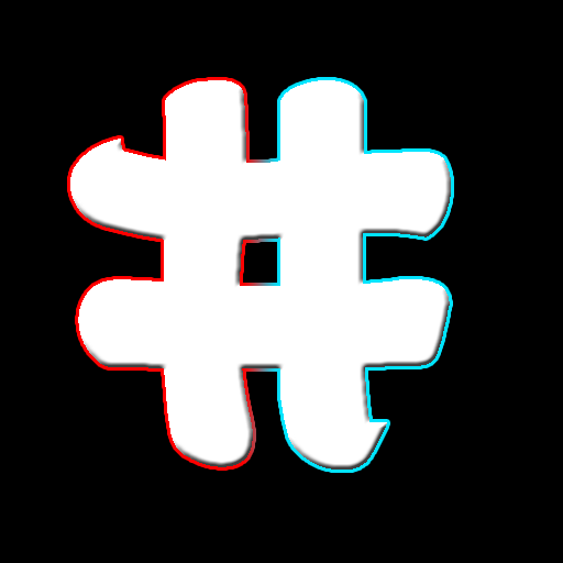 Hashtags for Indian App logo