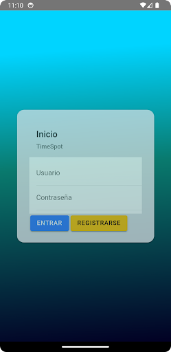 Android application regitempoTs screenshort