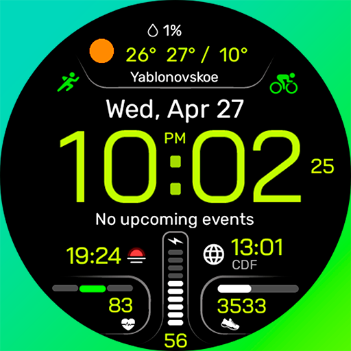 Chester Hybrid watch face logo