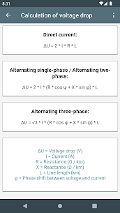 Electrical Calculations APK For Android 5