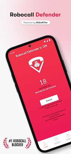 Android application Robocall Defender by Voiply screenshort