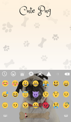 Cute Pug Keyboard Wallpaper HDのおすすめ画像5