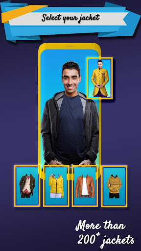 Android application Jacket Photo Editor Boy screenshort