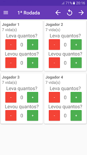 Android application Marcador de Truco screenshort