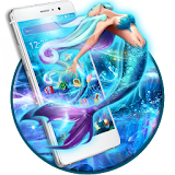 Blue Sea Mermaid Launcher Theme icon