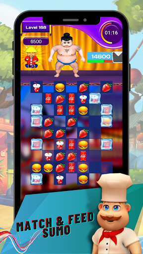 Android application Hunger Feed: Online Match 3 Ma screenshort