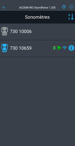 Android application WD Soundforce screenshort