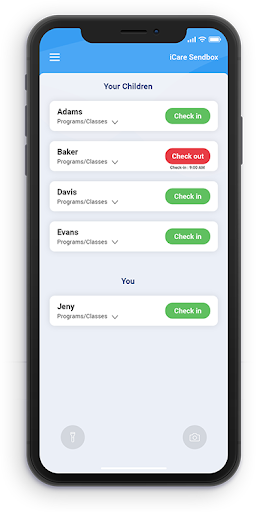 iCare Check-In Screen 3