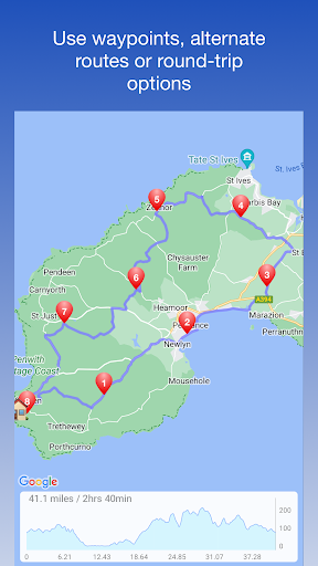 Bike Routes - Plan your Ride Screen 3