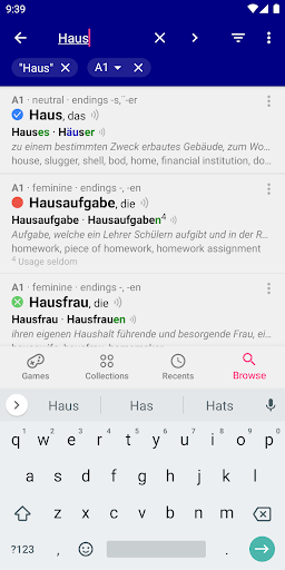 Nouns German Dictionary 4.2.170 nouns screenshots 1