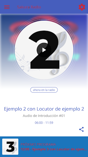 Android application Sakura Radio screenshort
