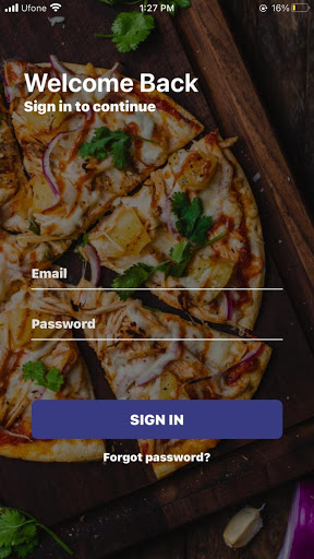 Android application Food Eat Express Rider screenshort